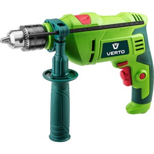 Wiertarka udarowa 600W, uchwyt kluczykowy 13mm, obroty 0-3000 min., walizka  VERTO 50G519