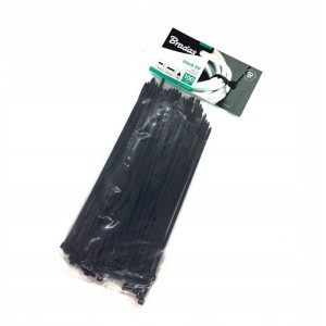 Taśma kablowa 4,8x280mm UV BLACK 100szt - karta TS1148280B