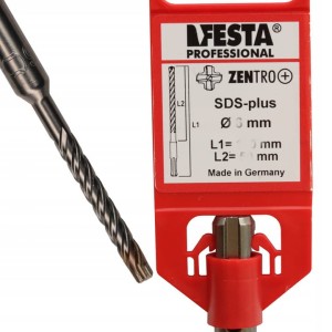 Wiertło do betonu 16,0x450(400) SDS 4+   Zentro Festa 337362