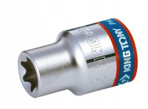 NASADKA KRÓTKA GWIAZDKOWA 1/2" E14 x 37mm Cr-v KingTony 437514M