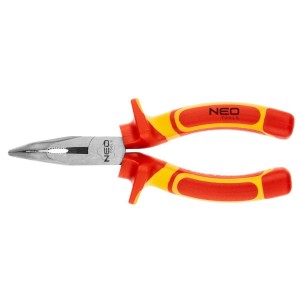 Szczypce wydłużone wygięte 160mm 1000V NEO 01-227