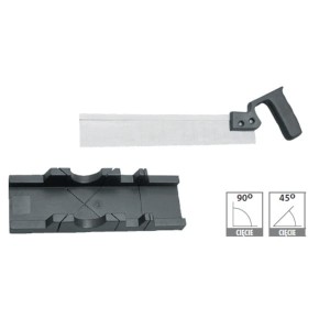 Skrzynka uciosowa z piłą grzbietnicą 300/60mm + PIŁA GRZBIETNICĄ Modeco MN-65-560