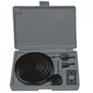 Otwornice puszkowe do drewna DEDRA 0792 9 szt