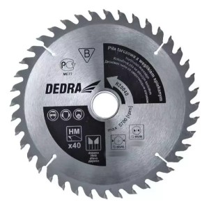Piła tarczowa do drewna z węglikiem Dedra H60080 80 zębów, śr.600x30mm, widia