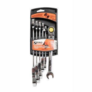 KLUCZ PŁASKO-OCZKOWY Z GRZECHOTKĄ + PRZEGUB 6SZT 3-01-25-WK-231 PRO