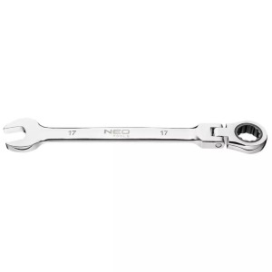 Klucz płasko-oczkowy z przegubem i grzechotką 17 x 230 mm 09-059 NEO