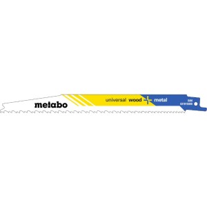 Brzeszczot Szablasty „UNIVERSAL WOOD + METAL” 200 X 1,25 MM (op.5szt)  Metabo 631915000