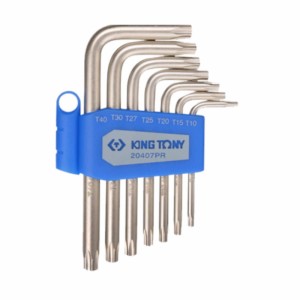 ZESTAW IMBUSÓW 7 szt. 1147 - TORX Z OTWOREM T10 - T40 KingTony 20407PR