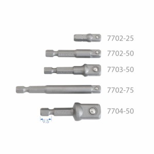 UCHWYT TRZPIENIOWY DO WKRĘTAREK 1/4" CALOWY 1/4" X 50MM, ZACZEP KULKOWY KingTony 7702-50