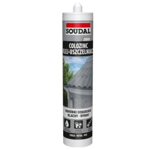 Klej uszcz. do blach COLOZINC szary 290ml SOUDAL 111876