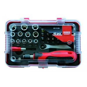 Zestaw narzędzi wkrętakowych 45szt. Modeco MN-14-206
