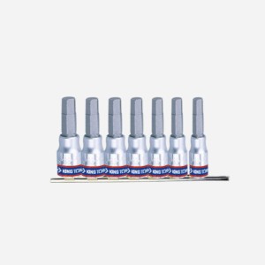 ZESTAW NASADEK 1/4" Z IMBUSEM 7 SZT., 2035 H3 - H10 KingTony 2127PR