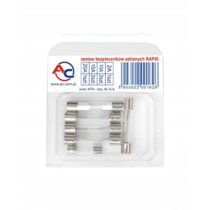 Zestaw bezpieczników szklanych RAPID
