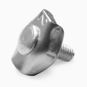 Zacisk linowy siodełkowy pojedynczy 3,0mm, 4szt KOELNER K-S3-ZAC1-03/4