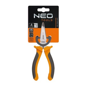 Szczypce wydłużone wygięte160mm NEO 01-015