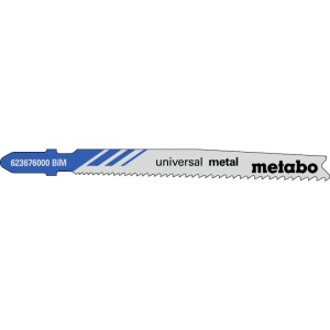 Brzeszczot do Wyrzynarki „UNIVERSAL METAL” 74 MM/PROGR. (op.5szt)  Metabo 623676000