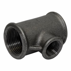 TRÓJNIK 3/4"X1/2" CZARNY STALOWY