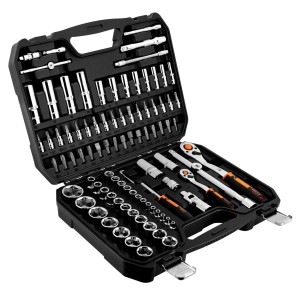 Klucze nasadowe 1/4", 1/2" CrV, zestaw 94szt NEO 10-062