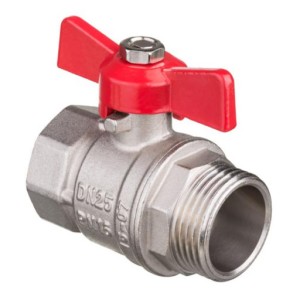 ZAWÓR KULOWY WZ 1/2" WODA MOTYL  ART.2471-15.WZ.MOT