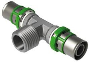 PEX-C ZAPRAS. TRÓJNIK RED 16X1/2"X16 GZ (734BCB) 7132GW161216