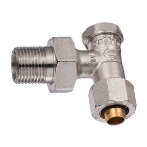 ZAWÓR GRZEJNIKOWY POWROTNY1/2" kątowy  DO RURY PEX/AL/PEX 16X2,0MM CA/ZG-PKPEX1/2X16   5902557270934 