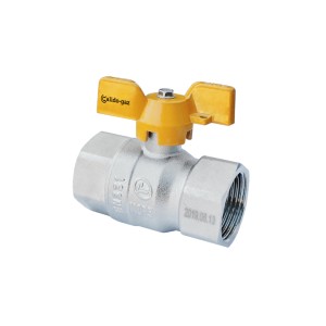 ZAWÓR KULOWY GAZOWY W/W 3/4 Z MOTYLKIEM  CG/ZG-WWM20