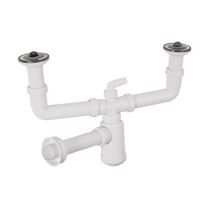 SYFON ZLEWOZMYWAKOWY 2-KOMOROWY 11/2X40 CRUDO  CR-Z-S-B-2KZX40
