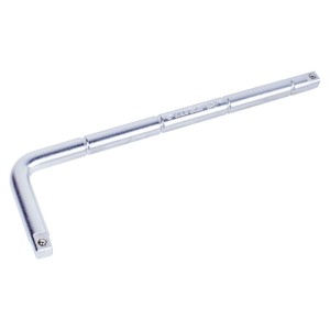 POKRĘTŁO 1/2" TYP "L" 90°, 300 mm DO PRZEDŁUŻKI 4121  CHROM 4584-12R KingTony