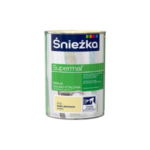 Emalia Olejno-Ftalowa Supermal kość słoniowa 0,8L Połysk Śnieżka F570