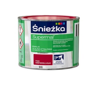 Emalia Olejno-Ftalowa Supermal czerwony  0,2L Połysk Śnieżka F590