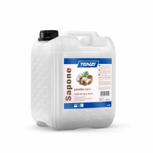 Gotowe do użycia mydło w płynie do rąk i ciała 5L SAPONE PARADISE COCO (białe) Tenzi