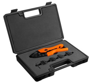 Szczypce do zaciskania końcówek zestaw 5 szczęk  NEO 01-537