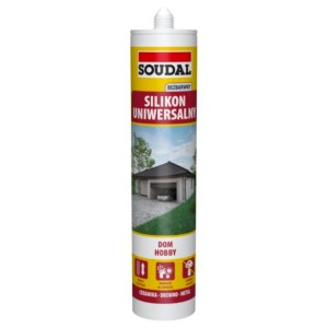Silikon uniwersalny bezbarwny 280ml SOUDAL 137546