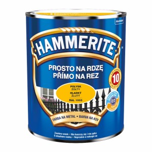 FARBA NA RDZĘ ŻÓŁTY POŁYSK 0,7L HAMMERITE