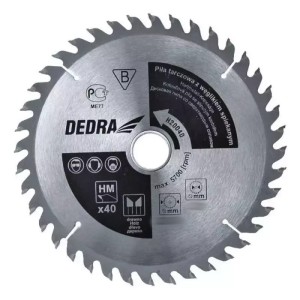 Piła tarczowa do drewna z węglikiem Dedra H18524 24 zęby, śr.185x20mm, widia