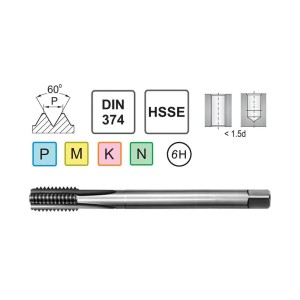 Gwintownik maszynowy  M 8 (x1,25) NGMf długi 6h HSS Fanar F1-151001-0080