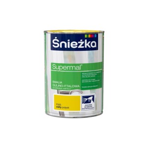 Emalia Olejno-Ftalowa Supermal Żółta 0,8L Połysk Śnieżka F565