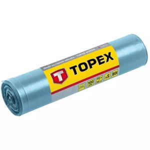 Worki na cięzkie odpady 80L, 100mic.  TOPEX 23B257