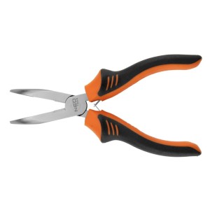 Szczypce wydłużone wygięte 180mm NEO 01-255