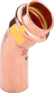 MIEDZIANY ŁUK PRASOWANY 45-1K 22 5040VG22 (CA/ZMGV-40-22)