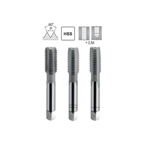Gwintownik ręczny M16 (x2) NGMm/2 DIN352 6h HSS Fanar A1-220001-0160
