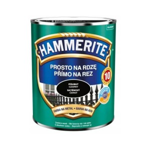 FARBA NA RDZĘ CZARNA-PÓŁMAT 0,7L  HAMMERITE