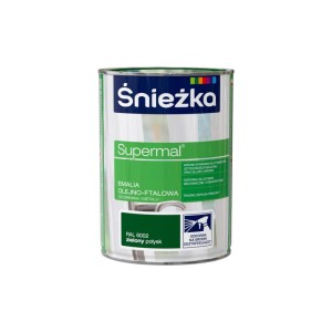 Emalia Olejno-Ftalowa Supermal Zielona 0,8L Połysk Śnieżka (6002)